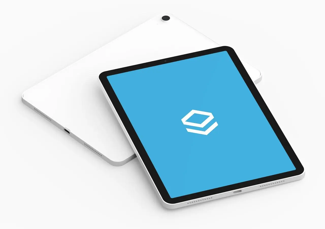 nazaries logo on a tablet.