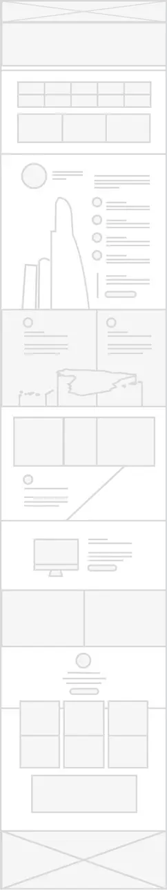Custom-made UI/UX of the Invest in Spain homepage.